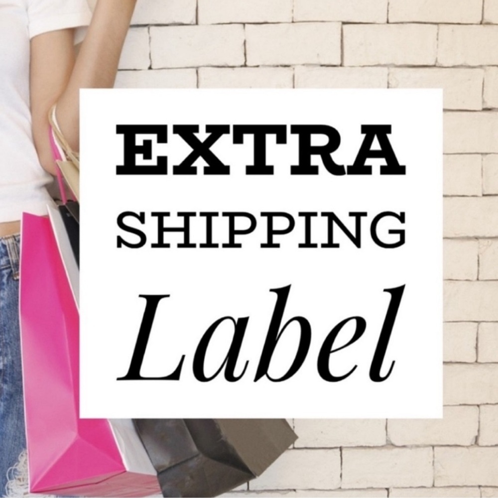 Black Extra Shipping Label